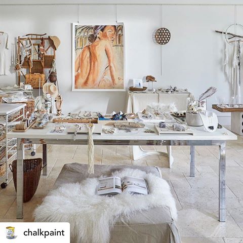 a b s o l u t e l y  t h r i l l e d  my favorite space ,  my #studio #featured in #thecolourist @anniesloanhome ✨ l o v e ✨ #design #interiordesigner #interiordecorating #interiordecor #london #londonstyle #furnishings #style #lifestyle photo: @colleenduffleyproductions #wherewomencreate