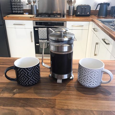 A much needed coffee ☕️ Love our @baristacouk stainless steel cafetiere
.
.
.
#weekend #coffee #home #nexthome #geo #newbuild #homeinspo #homedecor #theheartofthehome #instahome #homeinsta #instagram #kitchen #interiordesign #grey #greyhome #greyhomedecor #homes #homegram #homeinspo #interiordesign #insta #instahomedecor #instahomes #homesweethome #loveyourhome #inspo #homestyle #homelovers #homestyling #homeinterior #persimmonhomes