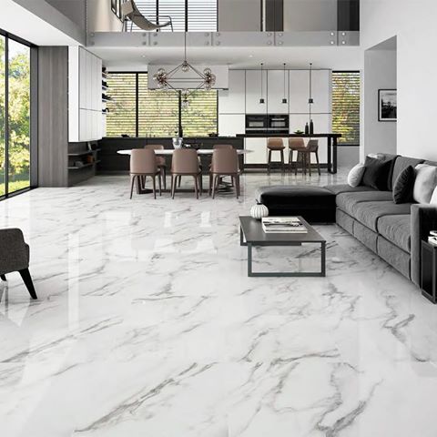 Calacata Brillo, high gloss grade A porcelain floor and wall tile in 60 x 60 cm. Perfect for living rooms, kitchens and bathrooms, special offer starting today @ just £16 a square metre! #tiles #oldham #porcelain #floortile #kitchen #bathroom #kitchen #modern #interiordesign #stunning #specialoffer #discount #valueformoney #majorkey