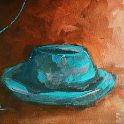 'The Power of a Hat' series "Smooth Night on the Town" 
Acrylic on Canvas | 405mm x 305mm
NOW AVAILABLE FOR SALE!
R500 including domestic shipping
DM for more details
#acrylicpainting #artofaiden #painting #art
#artistsoninstagram #homedecor #hat #blues #fedora #newyork