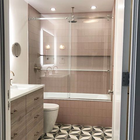 Love how our pretty in pink bathroom turned out for our chic and bold client. It’s wonderful when a design comes out better than imagined. Swipe to see Before shot. .
.
.
.
#globalhomeinteriordesign #nycdesigner #njdesigner #princetondesigner #renovation #bathroomdesign #pink #bathroomsofinstagram