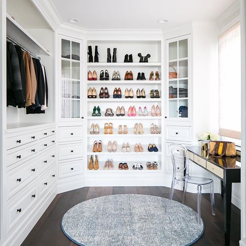“If loving shoes is a crime...I’m looking at life without parole” - @brian_atwood 😂 👠 This dreamy closet and my client’s tasteful shoe collection is TOTAL GOALS 💯, am I right ladies!? #newportcoastproject #annemichaelsendesign