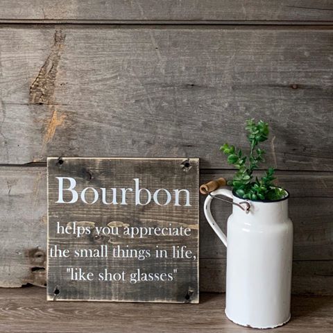 Just finished! Sign available for sale in my Etsy Shop! https://etsy.me/2IGJUKp #home #homedecor #homesweethome #homedesignideas #countryhomemagazine #mycountryhome #homestyling #homeinterior #homeinteriors #homeinspiration #homedesigns #farmhouse #farmhousekitchen #farmhouseinspired #bourbon