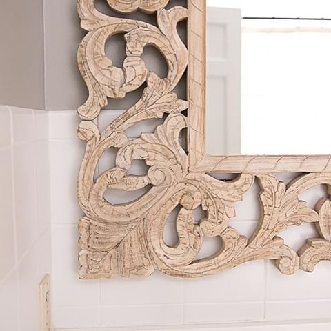 I love when I am able to add a piece like this to a project, instead of a traditional mirror in the restroom we added this fantastic and unique mirror with a beautiful wooden frame.⁣
.⁣
.⁣
.⁣
.⁣
⁣
#beautiful #belleville #interiordesigner #interiordesign #interiorinspo #interiordesignbelleville #homedesignideas #maketimefordesign #JSB #JSBDesign #mypassion #Interior_and_living #simplystyleyourspace #PrincipiaCollege #President'sHouse #Houseenvy⁣
#loveinteriordesign #mydesignstyle #design #beautifulhomes #homedesign  #instahome #backyard #dreamhome #style #interior #home #designer #inspiration #instagood