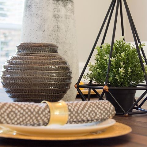 Letâ€™s talk centerpieces... think out of the box. Try grouping objects together in a collection and play with items of different heights. Show us your favorite table centerpiece! #salatastyle #tabledecor