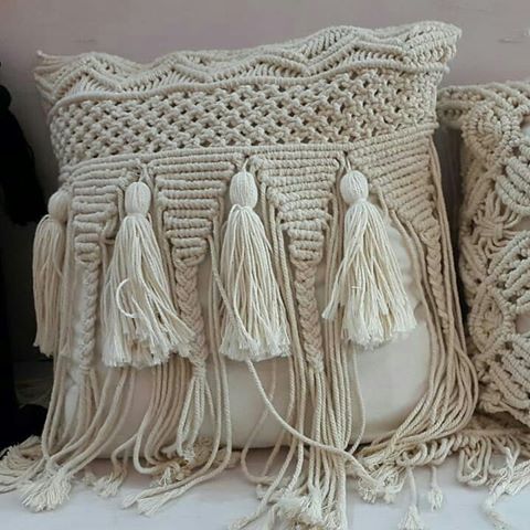 Beautiful bohemian cushion. Macrame cushion .Beautifull cushion for exports. My bohemian cushions will be load in the container today. #bedroomideas #bohemianonlinestore #boohoo #coastalliving #coastalartonlinestore #bedroom #ideas #design #designer #luxury #interior #modern #bed #decor #decoration #homes #decorating #room #project #deco #homedecor #homemade #detail #decoracioninteriores #decoraciondeeventos #lamp #decorator #art #newcollection  #newcollections