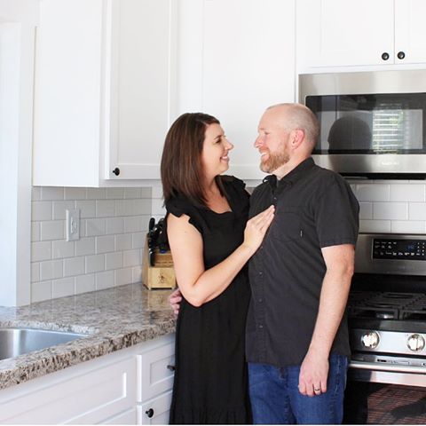 Don’t mind us, just lovingly looking into each other’s eyes in our newly renovated kitchen. 😂
Our 10 year (TEN YEARS!!!) wedding anniversary was on Wednesday and we are celebrating tonight with a much overdue date night! ❤️#cheerstotenyears #andalifetimemore
.
.
.
.
.
.
#kitchenremodel #kitcheninspo #kitchendecor #kitchen #fixerupper #fixerupperstyle #subwaytile #diy #whitekitchen #modernfarmhouse