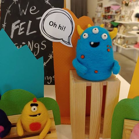We built some fun backgrounds for the monsters at the gallery. If you're in Santa Monica, go check it out!
#needlefelting #new #monsters #display #color #wefeltthings #tenwomengallery