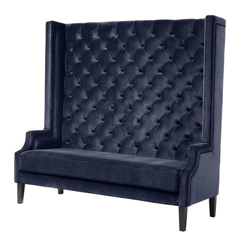 Spectator sofa is the name of this high tufted sofa upholstered in midnight blue velvet. It will stand out as a strong statement of stylish, comfortable, and taste.
.
.
.
 #eichholtz #eichholtzindonesia #eichholtzbymelandas #interiordesign #luxuryinterior #designers #affordableluxury #furniture #lighting #interioraccessories #sofa #eichholtzSPECTATOR #visiteichholtz #homedecor