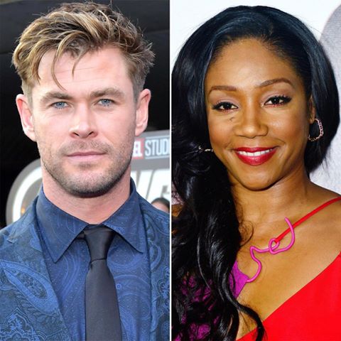 Chris Hemsworth and Tiffany Haddish in a buddy-cop movie involving male strippers? Take. Our. Money. The respective stars of #AvengersEndgame and #GirlsTrip are joining forces to lead the film 'Down Under Cover.' Link in bio for details. 📷: Amy Sussman/Getty Images; Jerod Harris/Getty Images