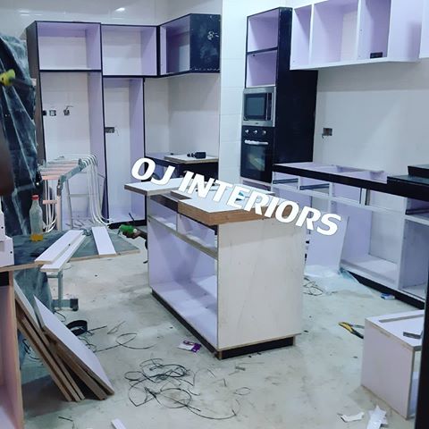 I become speechless when i start seeing the finishing of a kitchen unit rising from the scrabs to something remarkable especially covering every necessary parts of the space.#procedures #goodstart #kitchendesign #kitchenunits #naijawork #abujanigeria #asabamua #homesweethome #homedesigner #merrymentherealyorubademons #naijacelebrity #nollywoodmovie..At your service:+2347064240098/8020544448