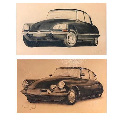 CITROEN...DS20 1969 - DS19 1955...Underglaze Ceramic ... Limited Edition 1/1... tile dimensions:50x30cm #citroen #automobili #automobile #auto #amazing #art #ceramic #carstagram #cars #car #cargram #classiccar #swag #carsofinstagram #look #instasize #tiles #instagram  #instadesign #instapic #instacar  #design #ceramics  #macchina #engine #underglaze #instaauto #tile #iphoneonly #nofilter