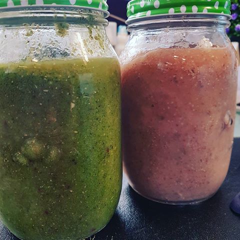 Reboot cleanse day 🍀🌿☘🍏🍋+🍌🍓 #smoothie #greens #fruit #reboot #cleanse #clean
#raw #rawvegan #veggies #veganlife #vegan #banana #healthy #rawfood #fresh #lifestyle #plantbased #eat #fittness #happy #happiness #cleaneating #motivation #goals #homemade #food #diet #journey #weightloss #nutrition