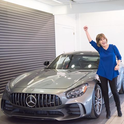 Meet Mary. Her friends tell her she's the luckiest person they know. And she won a #Mercedes-Benz AMG GT R, so we totally believe them! #omazewinners #omaze