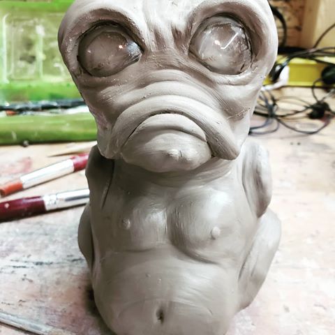 I needed to step away from my usual work and play for a bit, so I've started a grumpy little creature. .
.
.
.
.
.#horror #horrorfan #gore #gloriousgore #creepy #spooky #scary #disturbing #macabre #halloween #creature #moster #clay #sculpture #latexart #horrorcommunity #hauntlife #haunting #haunted #hauntedhouse #ghosts #demon #devilish #cannibal #art #scarycute