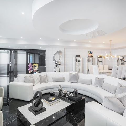 This custom designer finished mansion in the sky spared no expense and has high-end finishes all throughout. 💥 The jaw-dropping @porschedesigntower unit is listed by @liv_mor, the exclusive agent representing the luxurious North Bay Village real estate market.