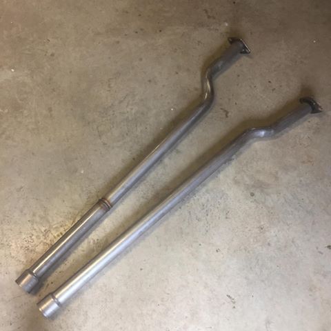 Homemade catless mid-pipe. #1990 300zx #nissan #z32 #projectcar #exhaust #stainlesssteel #classic #custom #fabrication #welding