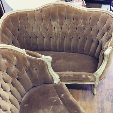 After acquiring this beautiful pair of vintage settees, I’m pondering where they can fit in my house!
Should they stay or should they go?
#vintage #vintagefurniture #frenchstyle #frenchfurniture #stuffdreamsaremadeof #interiors #upholstery #interiorstyle #decisions