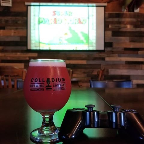 We have @soprobrewco Sherbet Sherpa on tap and 2200+ retro video games on the big screen. We open 4pm-1am with 2 for 1 happy hour on all beers till 7. Come grab a beer and a controller!
