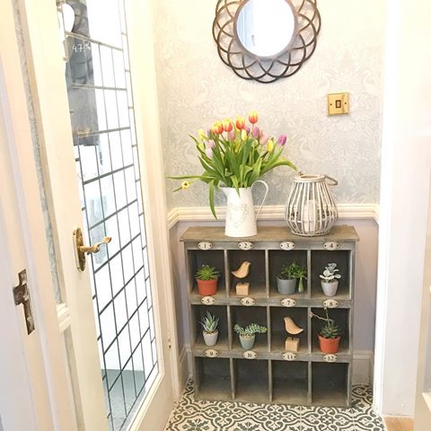 It’s been a long time coming 😜
Finally I can reveal part of our hallway refurb that literally has taken a year to get right. You might recall that I popped the video on stories last week that ‘Pete the piddling pup’ (as we refer to our dog Bleu) is banned from peeing on my brand new tiled floor from now on! We had originally had parquet flooring in this area which he totally destroyed at nighttime through his frequent accidents - so we have had to lay new concrete and self levelling filler before my husband laid the tiles for me. It’s taken AGES but I finally have the little vestibule of dreams after finishing the decorating yesterday! Let’s hope he doesn’t ruin this one! 
I’m so relieved you cannot believe it and it’s finally Friday yay 😁 Hope everyone has a spring in their step going into the weekend 🙌
.
.
#myhousethismonth - Wall to wall 
#storyofmyhome - TGI Friday
#myperiodhomestyle 
#walltowallstyle 
#postitandsmile 
#myseasonalrevamp 
#ihavethisthingwithtiles
#victoriantiles
#DIYhomedecor
#originmagazine 
#myhousebeautiful 
#elledecor 
#myhousemadehome 
#dailydecordetail
#newinteriorsontheblock
#nesttoimpress
#weeklyinteriorinspo
#sahstylists
#myspaceanddecor
#myhyggehome 
#myhouseidea
#abmathome
#mystylishspace
#sorealhomes
#littleaccountlove
#sahstylists
#interior_delux
#mydiymydecor
#myhometoinspire
#myinteriorvibe
