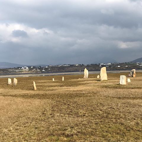 Carrickfinn Standing Stones - next to Donegal Airport, Carrickfinn, The Rosses, Bunbeg, County Donegal, Ireland 🇮🇪 #standingstones #stonecircle #donegal #ireland #travel #travelphotography #iphone #iphonephotography #waw #wildatlanticway #ancient #celtic #simple #journey #explore #nomad #wanderlust #nofilter