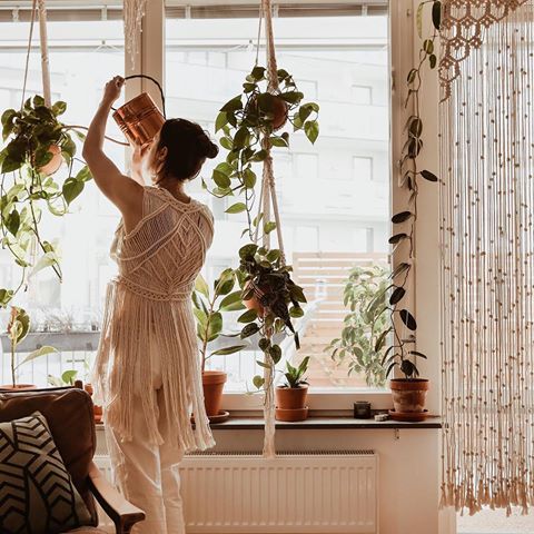 Thinking about aaall the plants and flowers and veggies I’m going to buy this weekend...! 😌💭🌿🌷🌳😍 We are finally going to plant some new things in our little “garden” outside! And I wouldn’t be surprised if one or two indoor follow us home as well... 😏
.
.
.
.
.
.
.
#createaholic #macrame #makrame #leaf_ladies #scandiboho #momentsofmine #växtgäris #växter #inredningsinspo #bohemiandecor #plantsplantsplants #apartmenttherapy #interior2you #urbanjunglebloggers #creativityfound #plantsmakepeoplehappy #plantlover #crazyplantlady #houseplants #ampel #creativehappylife #mitthem #macrameartist #bohemianliving #myhomevibe #floralstories #cornersofmyhome #vardagsrumsinspo #livingroomdecor