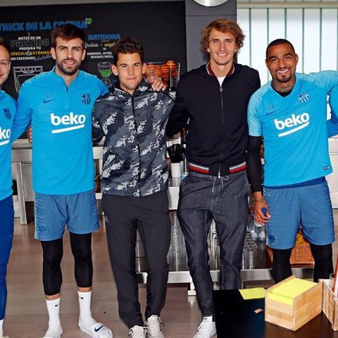 So nice to meet everyone yesterday at the @fcbarcelona training ground. Good luck the rest of the season and in the champions league semifinals