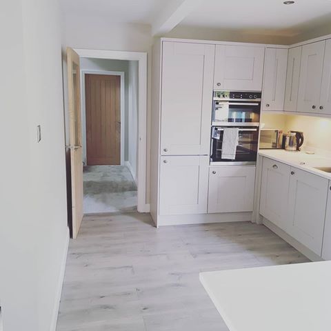 Before and after photos of the kitchen. Steels in, removal of the old bathroom and new kitchen fitted! 
#progress #kitcheninspo #kitchenrenovation #kitchen #transformation #renovation #homerenovation #homesofinsta #dreamhome