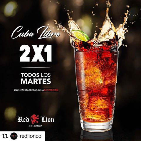 #Repost @redlioncol
• • • • • •
Ahora en la Casa del León disfruta todos los Martes 2x1 en Cuba Libre para que rompas la rutina 👊🏻
.
📍Carrera 12 #93-64
.
.
.
.
.
.
.
.
#redlioncolombia #afteroffice #cubalibre #cocteles #parque93 #nuncaestardeparaunaactivacion