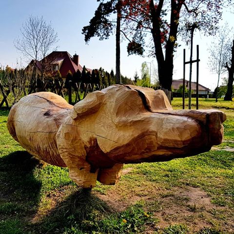 #Drewniany #pies - The #wooden #dog
#sculpture #rzeźba #igerskatywroclawskie #wiosna #spring #city #cityscape #citylife #cityview #citywalk #park #afternoon #popołudnie