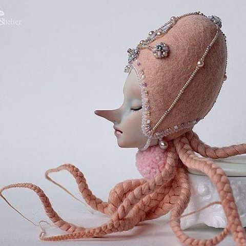 Soft Octopus Dolls // @shirrstoneshelter
•
•
•
•
•
#octopus #cuttlefish #artdoll #dollart #dollmaker #fabricdoll #dollcollector #dollmaking #softsculpture #plush #toyslagram #darkart #darkarts #surrealart #beautifulbizarre #lowbrowartist #handmadetoys  #монстр #кукла #sculptures #置物 #скульптура #sculptureart #creepycute #macabre #dolls #dollstagram #tentacles #fantasyart #ooakdoll