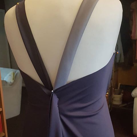 I've had these grey fabric scraps for a while, after a failed dress attempt that was way above my ability level!  I'm having a play around on my mannequin and think I've found a style that works. Still more pin than sewn but I think it'l turn out ok .... !'ll keep you posted! #workinprogress #sewing #dress #greydress #fabric #recycledfabric #grey #sewforfun