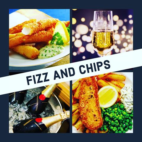 🍾⭐️FIZZ N CHIPS PROMO THIS FRIDAY🐟⭐️ We will be serving Fizz and Chips tomorrow between 12-2:45pm and 5 – 7pm
You will be treated to Scottish Haddock Goujons served with chunky chips, salad and dill and caper mayonnaise and a bottle of prosecco for 2 people
Price £29.95 for two people 
To book please call 01382 225139 
#fish #fizz #prosecco #promo #portersbarandrestaurant 
We would appreciate if you can share this post with your friends and family ❤️
