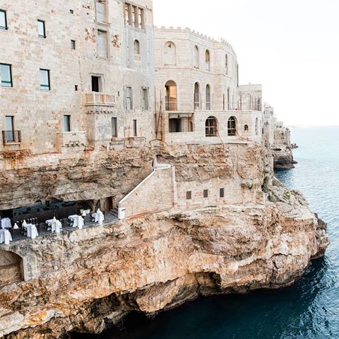 Architects across the planet are making use of the natural terrain and creating instant stone-cold classics in the June 2019 issue, on sale now from the link in bio. This is @ristorantegrottapalazzese in Puglia, carved into the rock face above the Adriatic sea. 📸 @stephaniecrusso ✍️ @kksony