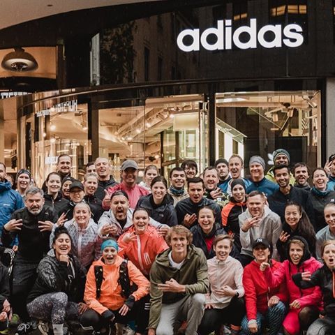 So much fun meeting the @adidasrunners yesterday at the @adidas shop in Munich