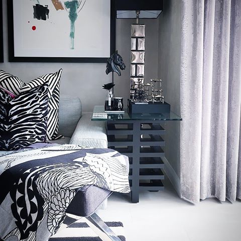 Side table deets. Black is our new theme for the Reno. White and black are my favs and are classic. We can add colour with accessories but bring black throughout the rest of the house will create flow and replace the grey. Iâ€™m home, still alive just, meme bosies and movies that is all ðŸ™ˆðŸ˜‚ enjoy your Sunday xoxo ____________________________________
#interiorlovers
#topstylefiles
#smallspacesquad
#myhomeforHP
#finditstyleit