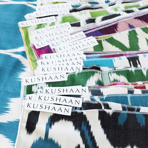 SAMPLE CENTRAL| These ones off to an exciting designer in NYC #madebyhand #artisantextiles #colorlove