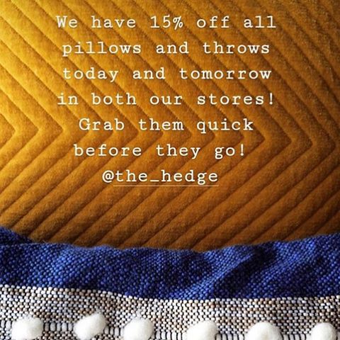 Kind of self explanatory I know but...
if you’ve had your eye one of our cushions or throws then you are in for a treat as we are offering 15% off in either store today or tomorrow...and maybe just maybe we could temp you with some of our insanely lovely flowers at the same time
.
#theindependentshopkeepers #supportsmallbusinesses #birminghamindependents #independentbirmingham #shoplocal #ichoosebirmingham #lovebrum #greatwesternarcade #birminghamsindependentquarter #harbornevillage #harborne #interiorinspo #pillows #throws #flashsale #stylebirmingham