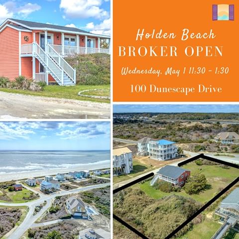 BROKERS! Mark your calendars. Head to Holden Beach this Wednesday for lunch and a tour of this fabulous property. An investors dream or an extended family compound, this beach front property is the only of its kind in Holden. Come get a little fresh ocean air this hump day 🌊