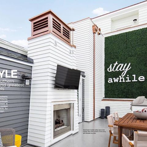 Stay Awhile... Lido House style 😎 The five Lido House cottages are featured in a series of Southern California boutique hotels in April’s issue of @bluedoormagazine + our #collinscottage rooftop is looking as-ready-as-ever to soak up the sunshine on the opening spread 🌀 Locals + guests alike have so much to enjoy @lido_house — have you visited yet?! // #projectlidohousehotel 📷 @ryangarvin