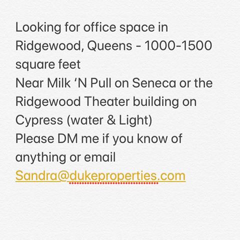 Office space wanted...