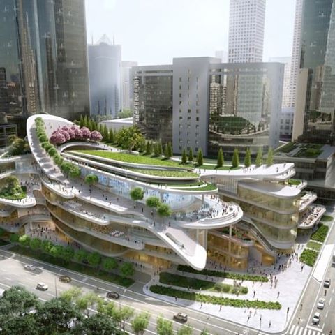 Job of the day! @aedas_architects is looking for a project architect to join its team in various locations across China. Aedas design principle Andrew Bromberg designed the Phase 3C building for the China World Trade Centre complex in Chaoyang, which features an undulating path that loops around the roof garden of the shopping center.⠀⠀⠀⠀