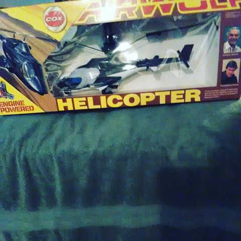 Air Wolf Helicopter ...never been opened collector's dream. #collectorsdream #airwolfhelicopter