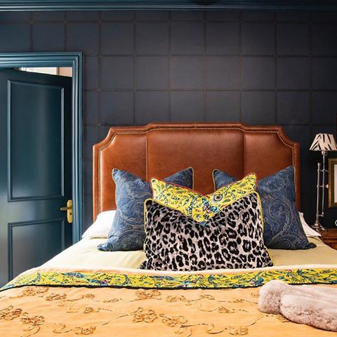 Thank you @sgtatler for the feature of Nikki’s London apartment! In this bedroom touches of @emmajshipley Animalia enliven up the moody bedroom scheme.