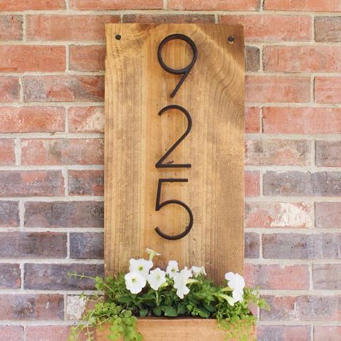 What a creative and fun way to display your house number! Would you rather buy one or make your own?
⠀⠀
Photo credit: Pinterest 
ChrissyCraftsAlot Etsy