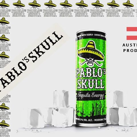 New....Energy Drink with alcohol 5% Tequila!!!
PABLO'S SKULL 🔞🇦🇹 #pablosskull #pablosskul_austria #pablos #pablosskull_croatia #250ml #newdesign #energy #energydrinks #strongdrink #alcoholisyourfriend #clubs #bars #summerdrink #ibiza #ibizabeachclub #mexico #tequila #tequilaenergy #greendrink #greendesign #austria #salzburg #housemusic #cans #summer #enjoypablosskull #pablosskulldrink #austrianproduct #europe
#enjoyyourlife