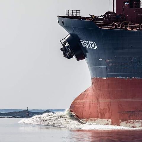Mastera #oil #tanker #saaristomeri #seafarer #ship #maritime #baltic #neste #bow #bulb #sea #itämeri
