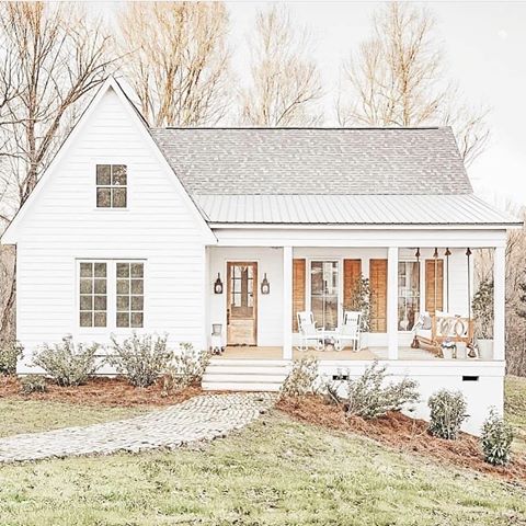 A charming white farmhouse with adorable shutters and a matching front door.  Couldn’t you picture yourself relaxing on the porch swing after a long day? .
.
Follow @jenmurphyrealestate .
.
Repost @farmhouseismystyle @hammmadefurniture .
.
.
.
.
.
.
.
.
.
.
.
.
.
.
.
.
.
.
.
.
.
.
•
•
•
•
•
#farmhouse #farmhousestyle #farmhousedecor #rustic #fixerupper #rusticdecor #cottagestyle #modernfarmhouse #countryliving #neutraldecor #farmhousechic #langley #countrylivingmag #hgtv #reclaimed #fixerupperstyle #mybhg #countrystyle #vintagefarmhouse #cottage #loghome #frenchcountry #onetofollow #rusticchic #vintagedecor #antique #reclaimedwood #shabbychic #barn #realtor