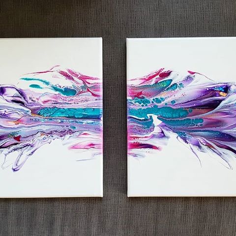 My new creation, hope you guys enjoy it. 2 x 12"x12" original fluid acrylic painting on stretched canvasses, finished with high gloss varnish. Can be hung vertically too! I love it so much, almost want to keep it 😁. I don't think photos do justice. Making it was super fun too. Painting is the best stress relief, do you agree?? ⁉️
DM if you want it! 📩
#canvaspainting #acrylicpainting #stretchedcanvaspainting #homedecor #interiordesign #homedesign #homedecoration #diptych #torontoart #torontoartforsale #torontoartist #supportlocalartist #buyoriginalart #originalartwork #fluidart #acrylicpour #acrylicpouring #colorpop #bestofhomedesign #housedecor #condodecor #giftideas #contemporaryartist #artgallery #originalpainting #uniqueart #wallart #artdealer #artistlife #anstractart