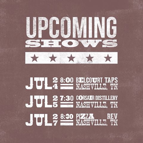 Lots of fun shows coming up this week 🙌🏼 Come out out, I’d LOVE to see you there!!
•
•
•
 #nashville #music #livemusic #country #countrymusic #singer #songwriter #singersongwriter